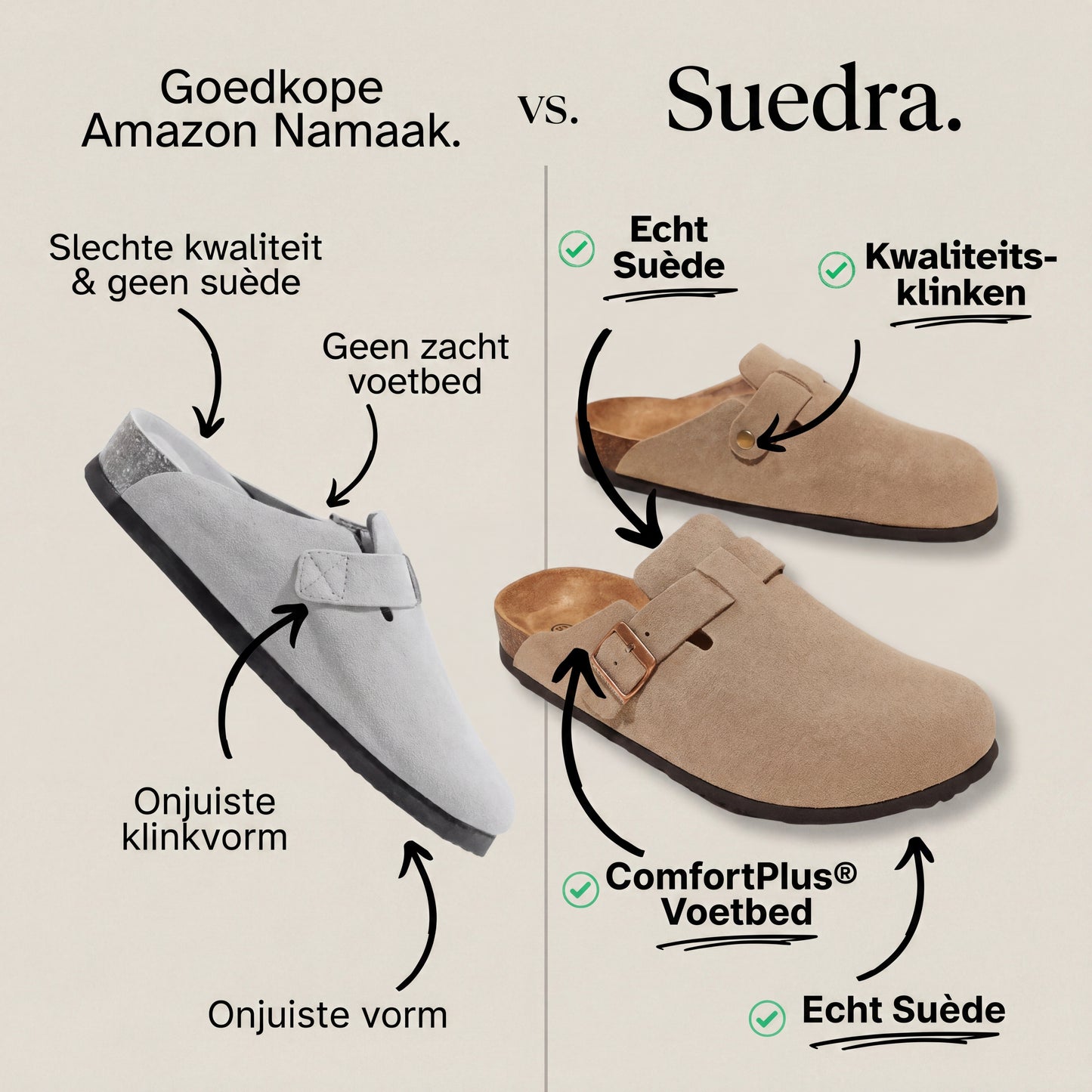 Suedra® Echte Suède Klompen